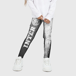 Леггинсы для девочки Inter - grey gradient по-вертикали, цвет: 3D-принт — фото 2