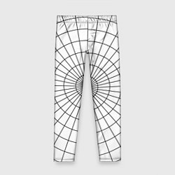 Леггинсы для девочки Паутина полос, цвет: 3D-принт