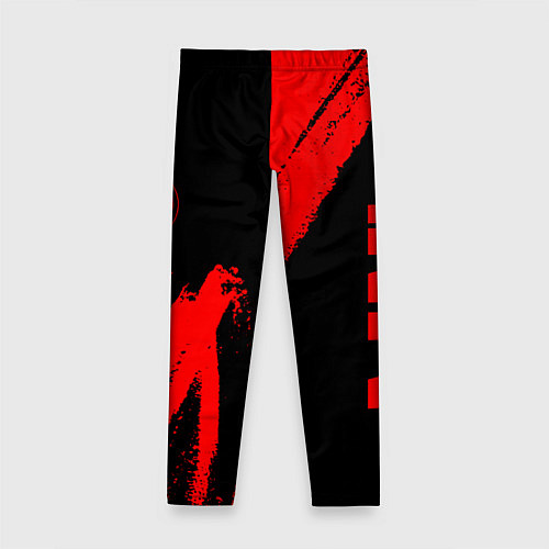 Детские легинсы Ajax - red gradient вертикально / 3D-принт – фото 2