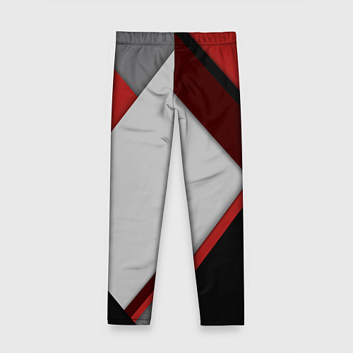 Детские легинсы Color black red grey / 3D-принт – фото 2