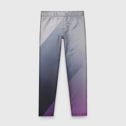 Леггинсы для девочки Color grey with stripes, цвет: 3D-принт