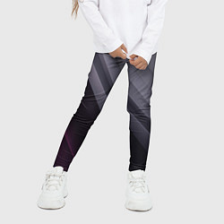 Леггинсы для девочки Color black grey, цвет: 3D-принт — фото 2