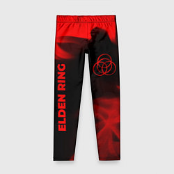 Леггинсы для девочки Elden Ring - red gradient вертикально, цвет: 3D-принт