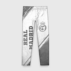 Леггинсы для девочки Real Madrid - white gradient вертикально, цвет: 3D-принт