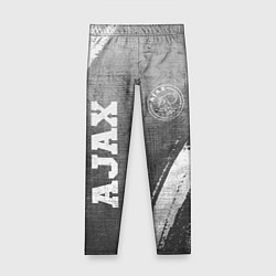 Леггинсы для девочки Ajax - grey gradient вертикально, цвет: 3D-принт