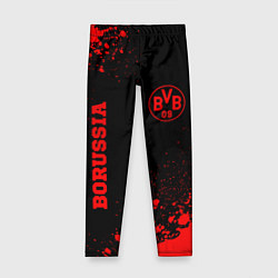 Детские легинсы Borussia - red gradient вертикально