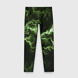 Детские легинсы Lightning green glow