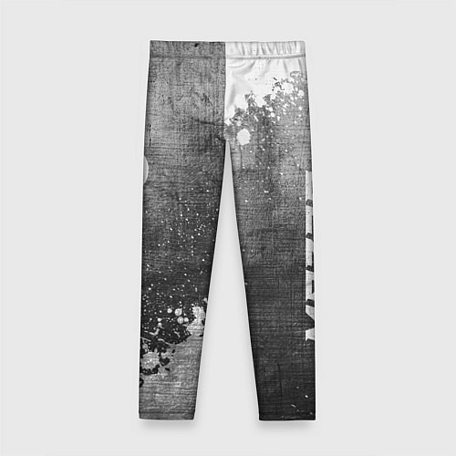 Детские легинсы Mazda - grey gradient вертикально / 3D-принт – фото 2