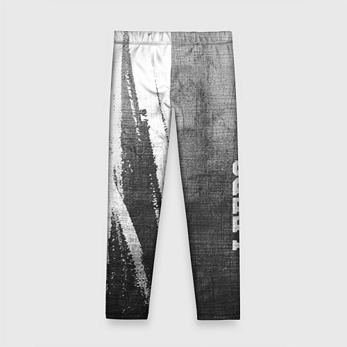 Детские легинсы Leeds United - grey gradient по-вертикали / 3D-принт – фото 2