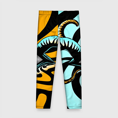 Детские легинсы Глаз - психоделика / 3D-принт – фото 2