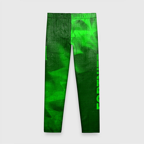 Детские легинсы Fortnite - green gradient вертикально / 3D-принт – фото 2