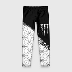 Леггинсы для девочки Monster energy geometry splash, цвет: 3D-принт