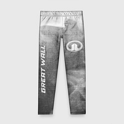 Леггинсы для девочки Great Wall - grey gradient вертикально, цвет: 3D-принт