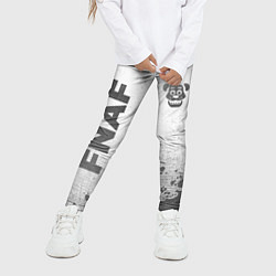 Леггинсы для девочки FNAF - white gradient вертикально, цвет: 3D-принт — фото 2