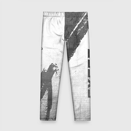 Детские легинсы Exeed - white gradient вертикально / 3D-принт – фото 2