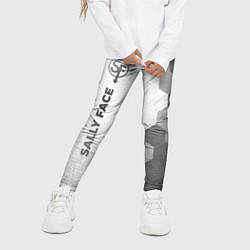 Леггинсы для девочки Sally Face - white gradient по-вертикали, цвет: 3D-принт — фото 2
