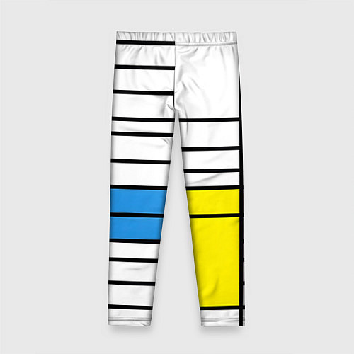 Детские легинсы В стиле мондриана / 3D-принт – фото 2