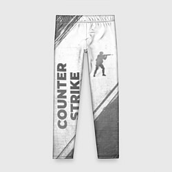 Леггинсы для девочки Counter Strike - white gradient вертикально, цвет: 3D-принт