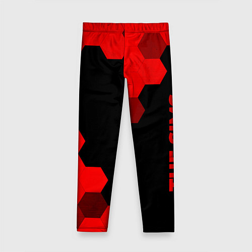 Детские легинсы The Sims - red gradient вертикально / 3D-принт – фото 2