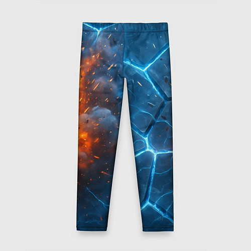 Детские легинсы Взрыв из объемных плит / 3D-принт – фото 2