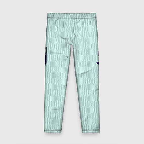 Детские легинсы Фк Уфа - мятный цвет и текстура / 3D-принт – фото 2