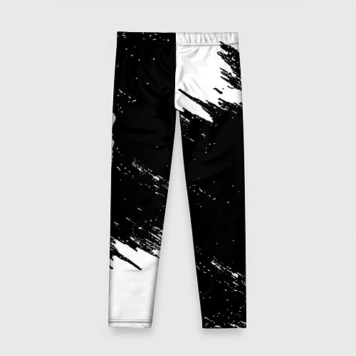 Детские легинсы Monster energy краски штрихи белые / 3D-принт – фото 2