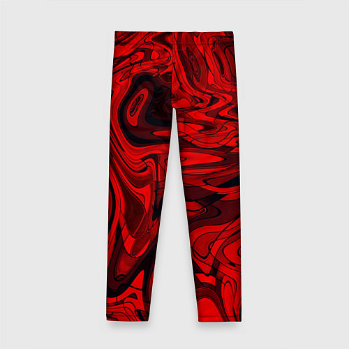 Детские легинсы Красный смешение пластика / 3D-принт – фото 2