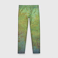 Детские легинсы Абстракция - green oil stain