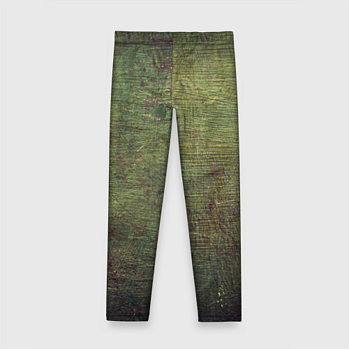 Детские легинсы Абстракция - old board painted with green paint / 3D-принт – фото 2