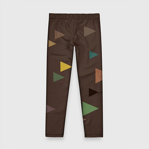 Детские легинсы Осень палитра глубокий лес / 3D-принт – фото 2