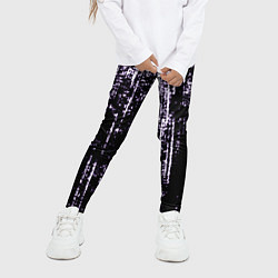 Леггинсы для девочки Shade purple, цвет: 3D-принт — фото 2