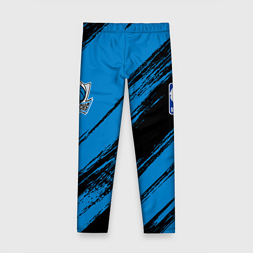 Детские легинсы Даллас Маверикс - черно синий / 3D-принт – фото 2