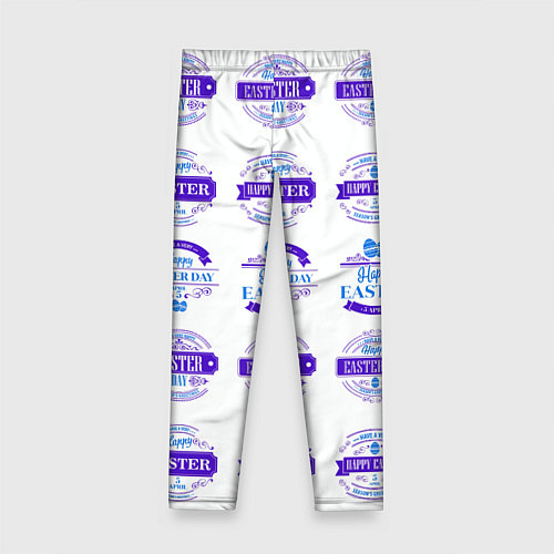 Детские легинсы Easter holidays / 3D-принт – фото 2