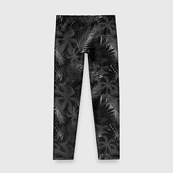 Леггинсы для девочки Palm black and white, цвет: 3D-принт