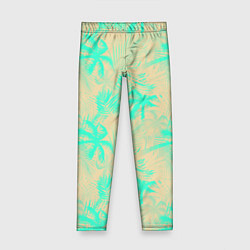 Детские легинсы Palm light blue