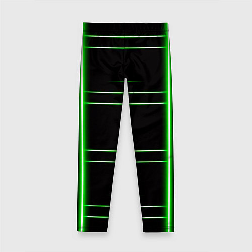Детские легинсы Neon green / 3D-принт – фото 2