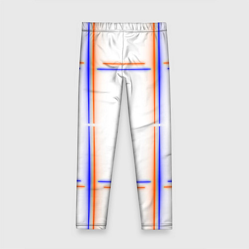 Детские легинсы Neon white orange light blue / 3D-принт – фото 2