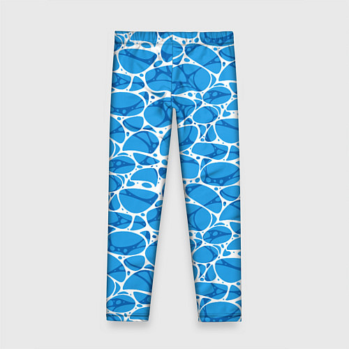Детские легинсы Волновая рябь на поверхности воды паттерн / 3D-принт – фото 2