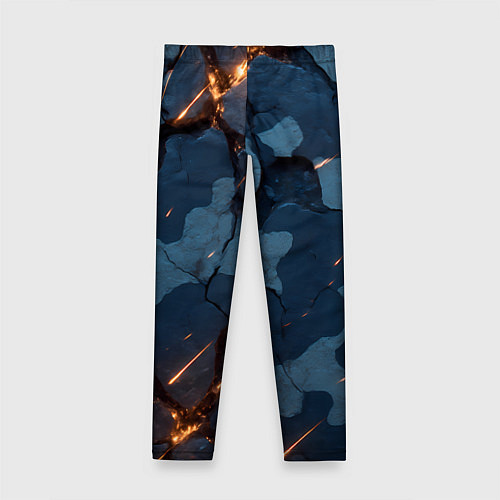 Детские легинсы Камуфляжные плиты текстура / 3D-принт – фото 2