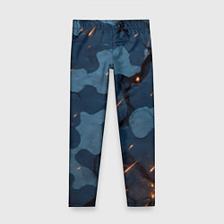 Леггинсы для девочки Камуфляжные плиты текстура, цвет: 3D-принт