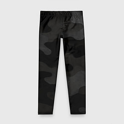 Детские легинсы Черно-серая текстура камуфляжа