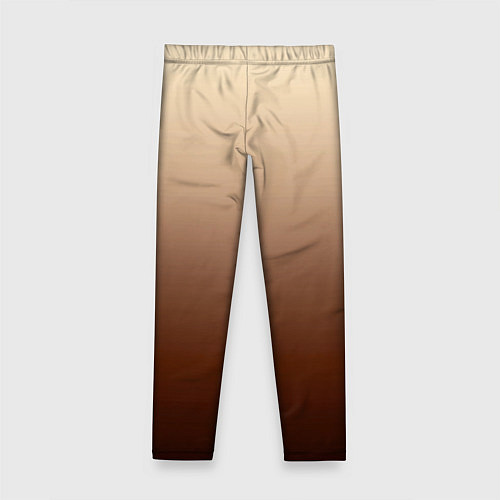 Детские легинсы Мокко мусс омбре / 3D-принт – фото 2