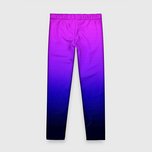 Детские легинсы Омбре синий градиент Future Dusk / 3D-принт – фото 2