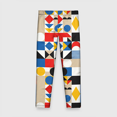 Детские легинсы Геометрический балаган / 3D-принт – фото 2