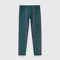 Детские легинсы Color dark cage pink stripes