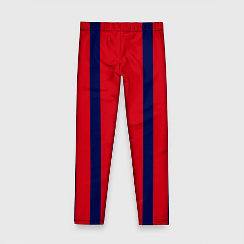 Детские легинсы Color black red stripes / 3D-принт – фото 2