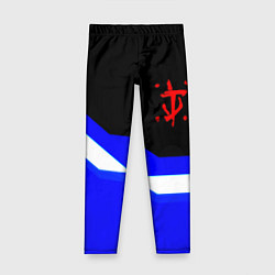 Леггинсы для девочки Doom sport geometry, цвет: 3D-принт
