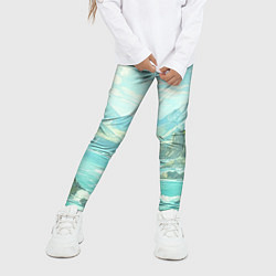 Леггинсы для девочки Художественный берег со скалами, цвет: 3D-принт — фото 2