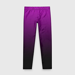 Леггинсы для девочки Purple gradient, цвет: 3D-принт