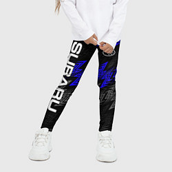 Леггинсы для девочки Субару - blue, цвет: 3D-принт — фото 2